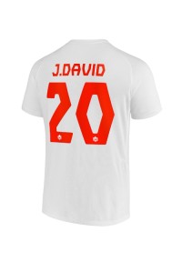Canada Jonathan David #20 Fotballdrakt Borte Klær VM 2022 Korte ermer